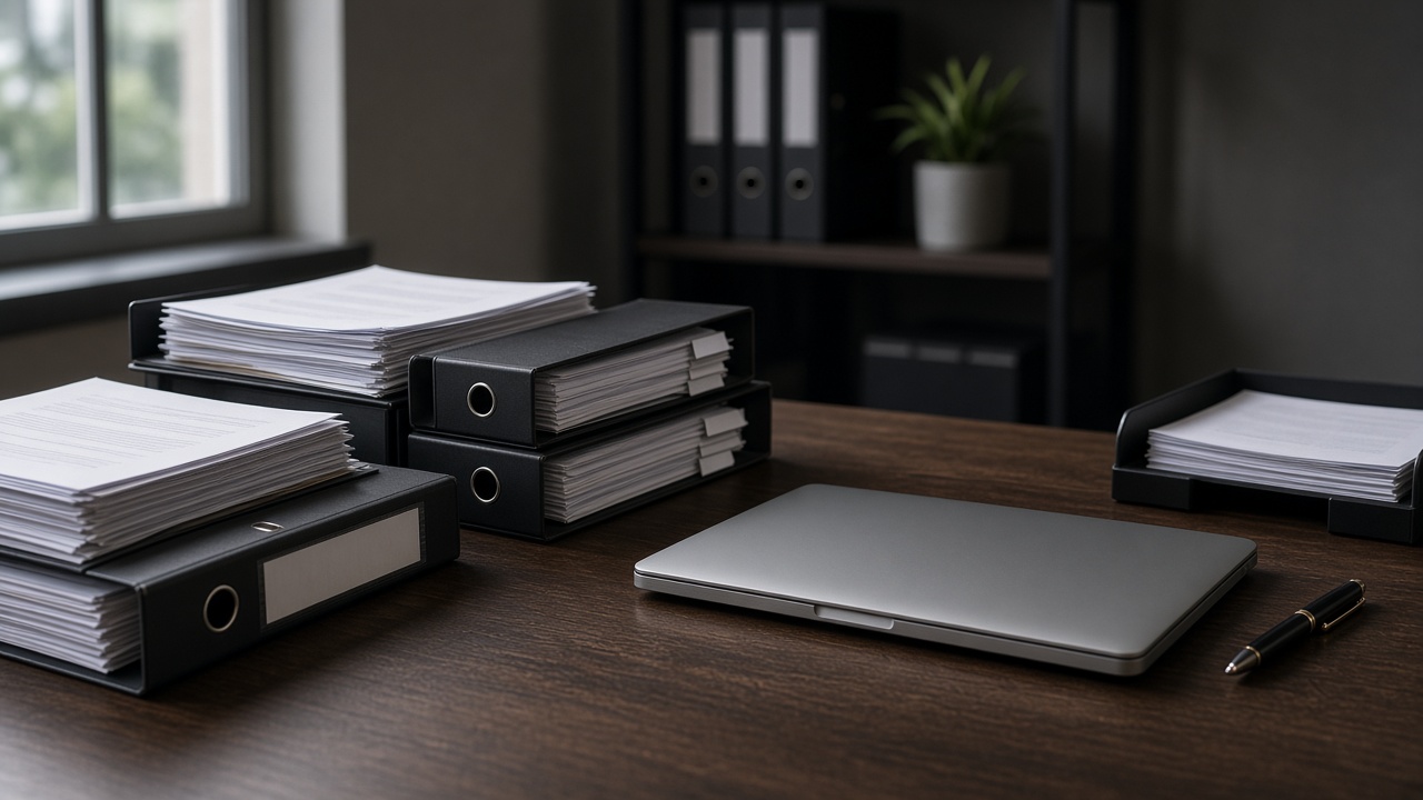 Organised folders for due diligence review